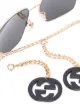 Gucci Eyewear square-frame logo charm sunglasses