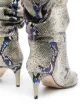 Image 2 of Paris Texas 60mm python-print leather ankle boots