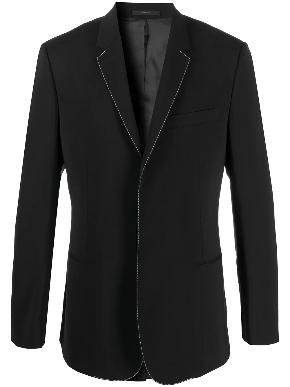 

Paul Smith contrast topstitching blazer - Black