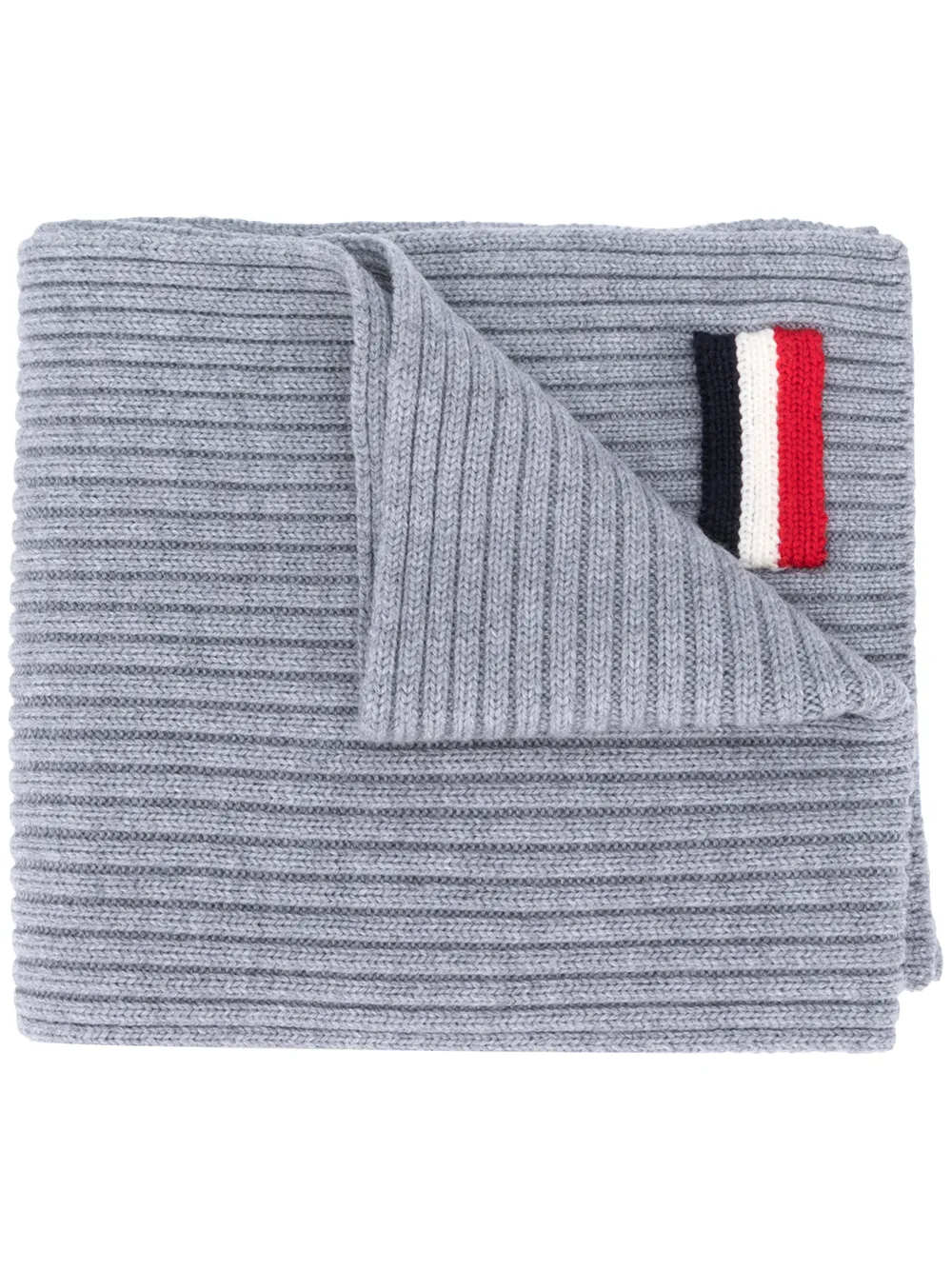 

Moncler Tricolour patch scarf - Gris