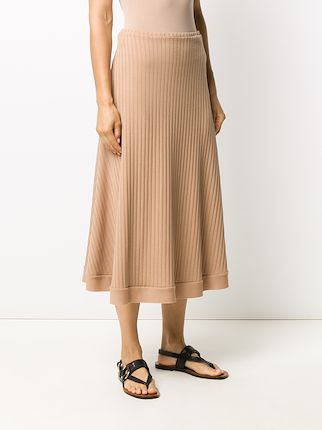 ribbed-knit midi skirt展示图