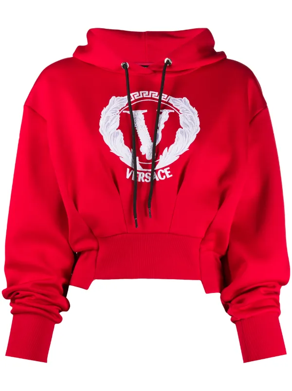 versace cropped hoodie