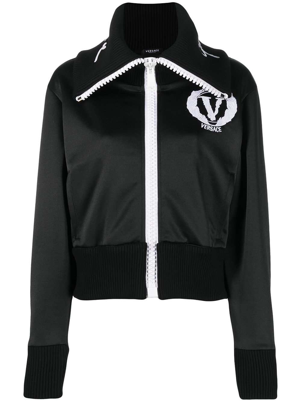 фото Versace куртка с логотипом и широким воротником