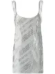Image 1 of Versace metallic stripe mini dress