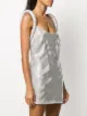 Versace metallic stripe mini dress