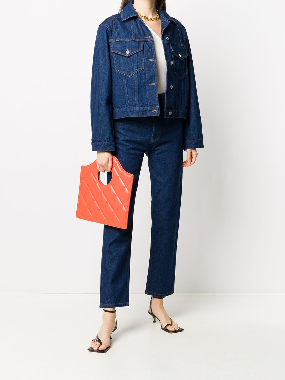 Shop Nanushka Kemia High-waisted Jeans In Blue