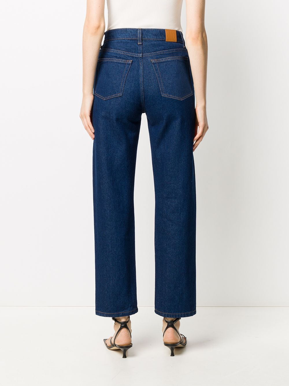 Shop Nanushka Kemia High-waisted Jeans In Blue