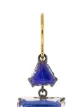 Larkspur & Hawk 14kt gold Caterina baguette 3-drop earrings