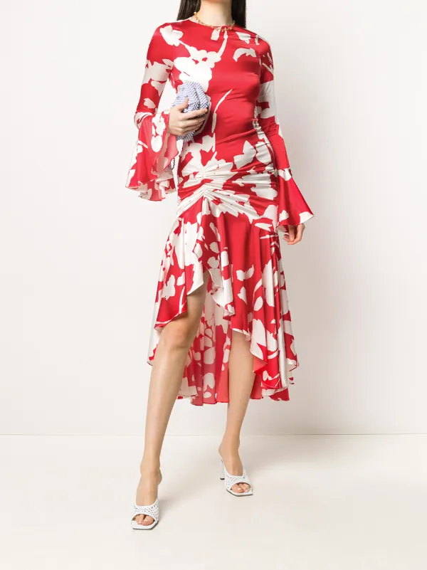 caroline long sleeve midi dress