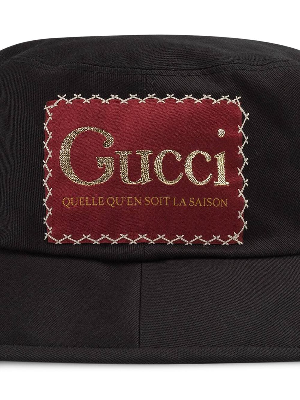 фото Gucci панама с нашивкой-логотипом