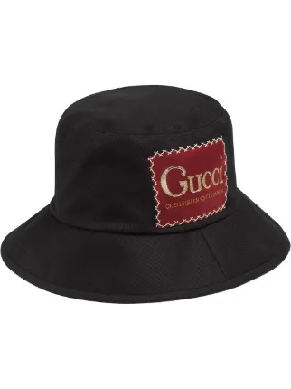 gucci logo bucket hat