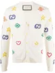 Image 1 of Gucci Symbols intarsia-knit cardigan