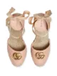 Gucci  matelassé platform espadrilles