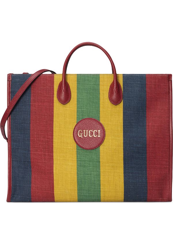 gucci blue and red striped bag