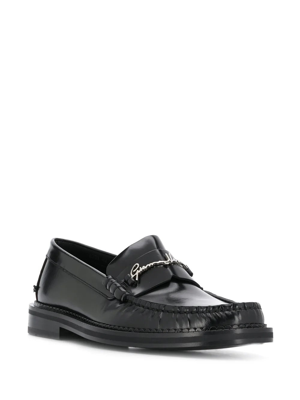 Image 2 of Versace logo signature loafers