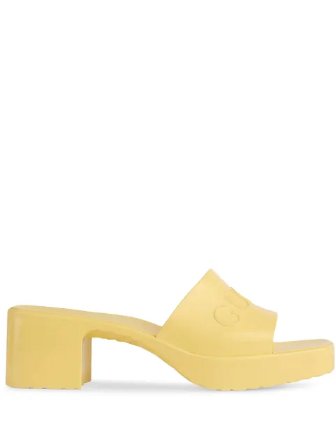 yellow gucci mules