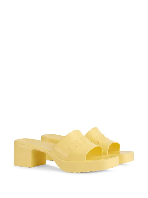 yellow gucci mules