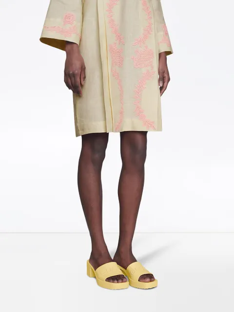 yellow gucci mules