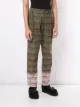 sacai checked trousers