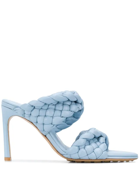 blue bottega sandals