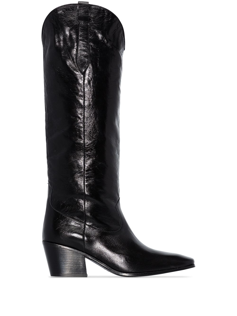 Black Farfetch Women Shoes Boots Cowboy Boots 40mm Stivale western-boots 
