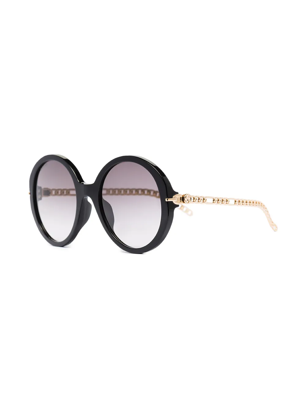 Shop Gucci Oversized-frame Gradient-lenses Sunglasses In Black