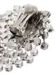 Kenneth Jay Lane silver-tone crystal-embellished clip earrings
