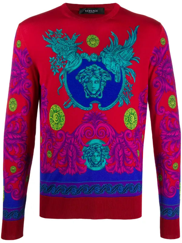 red versace jumper