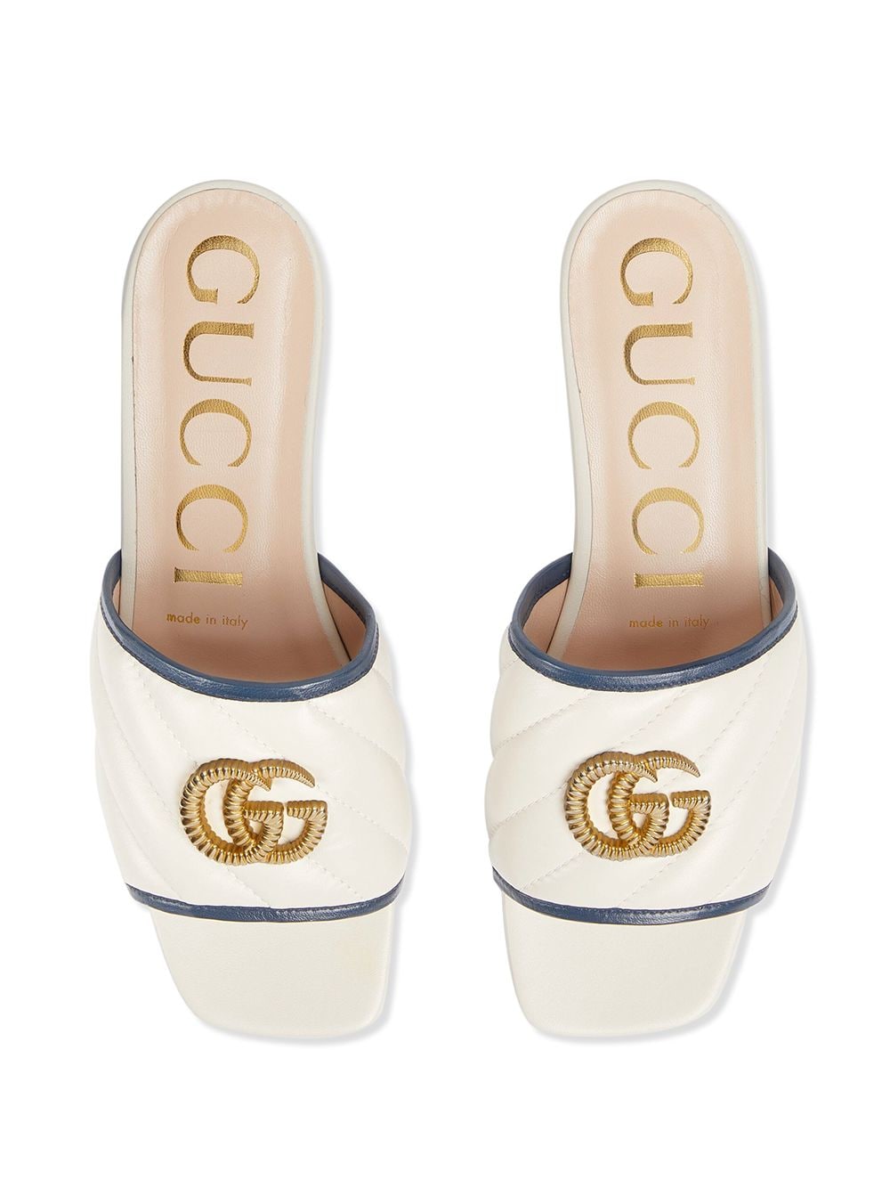 фото Gucci шлепанцы с декором double g