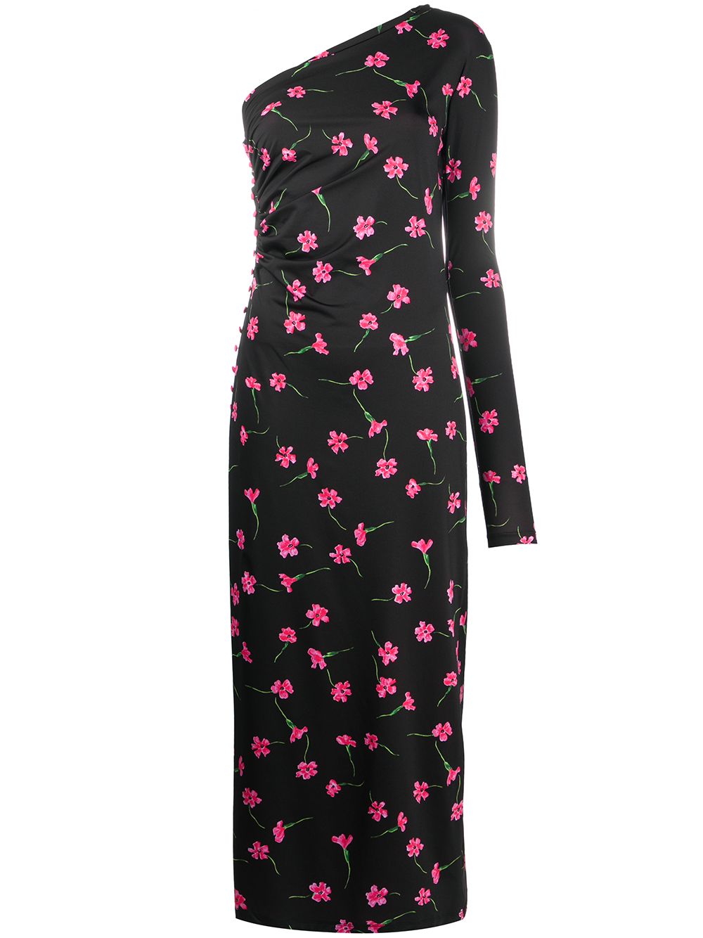 фото Marcia floral-print asymmetric maxi dress