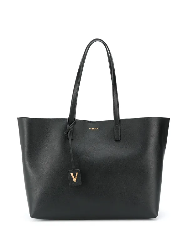 black versace tote bag