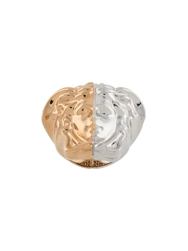 versace two tone ring