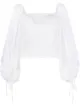 Image 1 of Federica Tosi square neck billowing sleeve blouse
