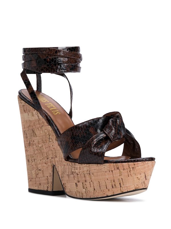 cork platform sandals