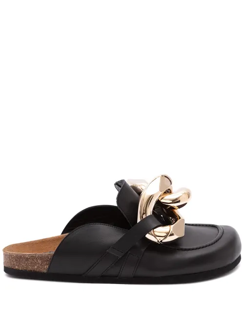 Mules à détail de chaîne - JW Anderson - Modalova