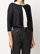 Emporio Armani ribbed cropped jacket