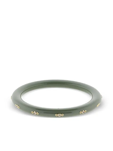Mark Davis 18k yellow gold Iris sapphire bangle bracelet