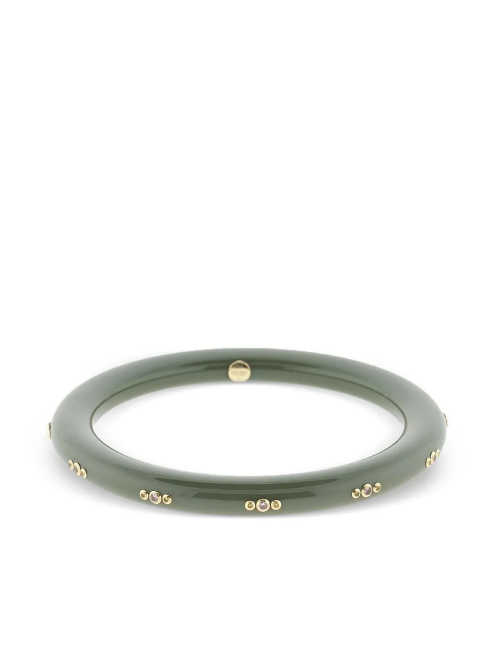 Mark Davis 18k yellow gold Iris sapphire bangle bracelet | Image 2