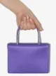 Amina Muaddi satin crystal-embellished mini bag
