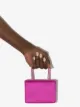 Amina Muaddi satin crystal-embellished mini bag