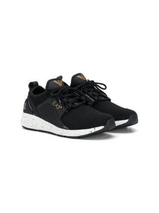 emporio armani eagle logo low trainers