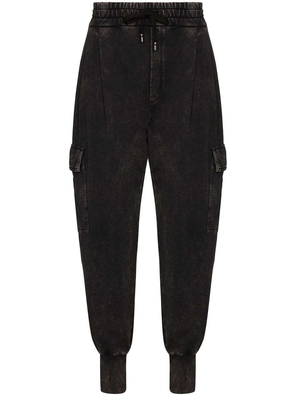 Shop Dolce & Gabbana Acid-wash Cargo Track Pants In S9000 Variante Abbinata