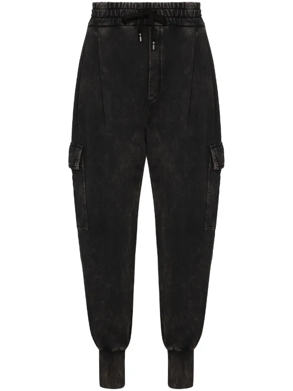 acid wash cargo jeans