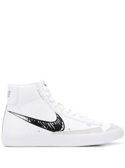 White Nike Blazer Mid Vintage '77 sneakers - Farfetch