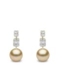 Yoko London 18kt yellow gold Starlight Golden South Sea Pearl and diamond earrings