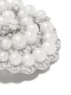 Yoko London 18kt white gold Raindrop Akoya pearl and diamond earrings