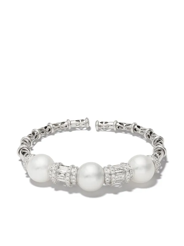 pearl and diamond bracelet