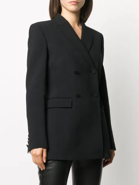 Shop Off-White fitted double-breasted blazer with Express Delivery - FARFETCH