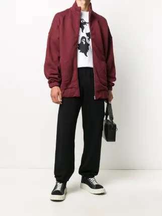 oversized cotton track jacket展示图