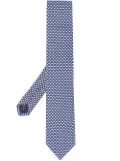 Ferragamo umbrella print tie - Blue